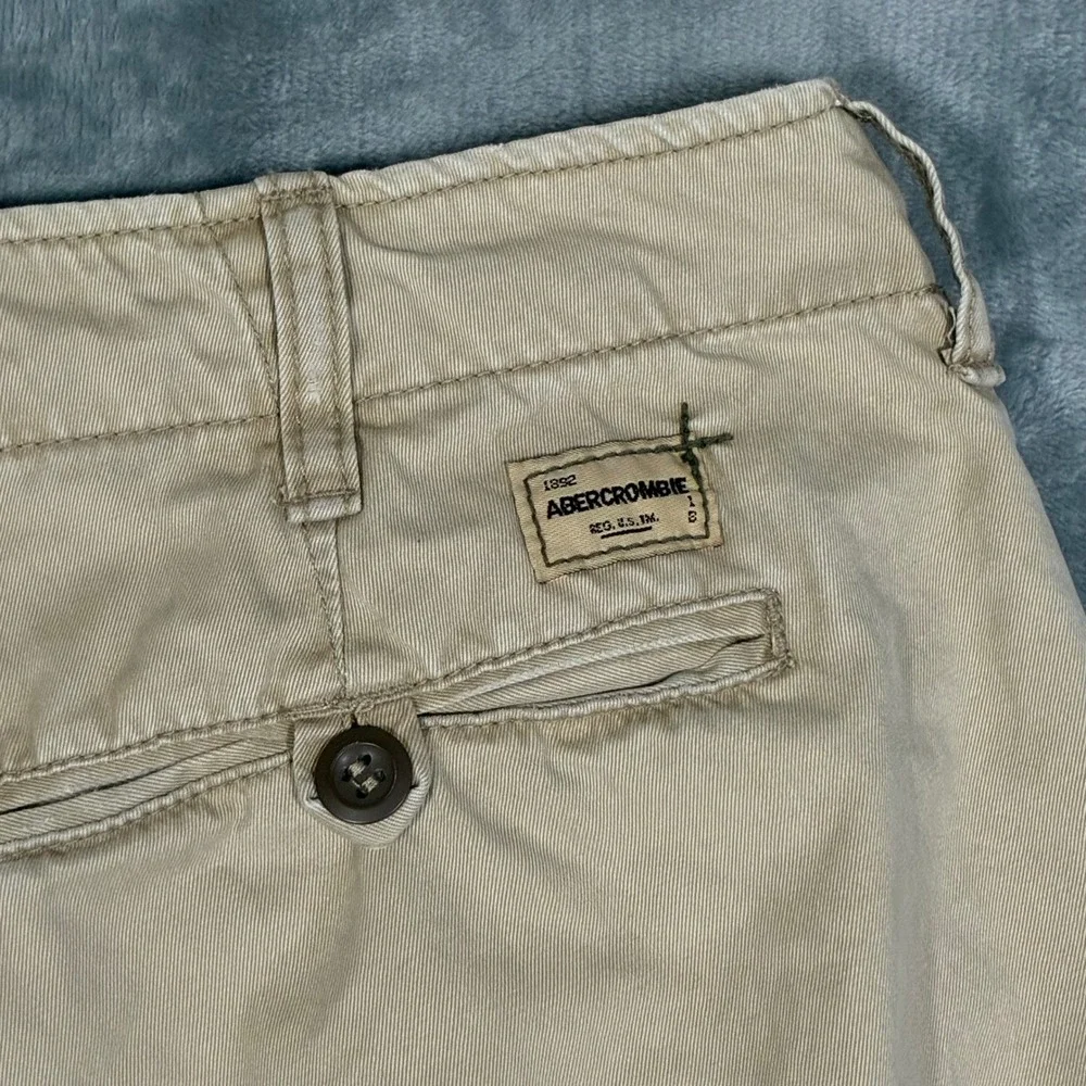 VTG Y2K Abercrombie Fitch Mens Khaki Chinos Straight Leg Pants Men's 36x30 - Picture 5 of 10